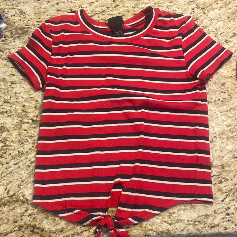 Striped crop top